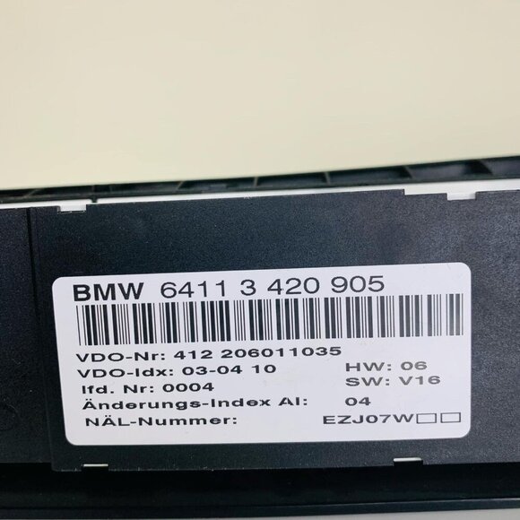 2005-2010 BMW X3 E83 OEM AC Heater Climate Control Switch Panel 64113420905 READ - Picture 10 of 15